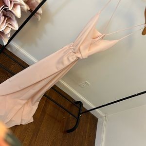 Pale pink Lulu bridesmaid dress